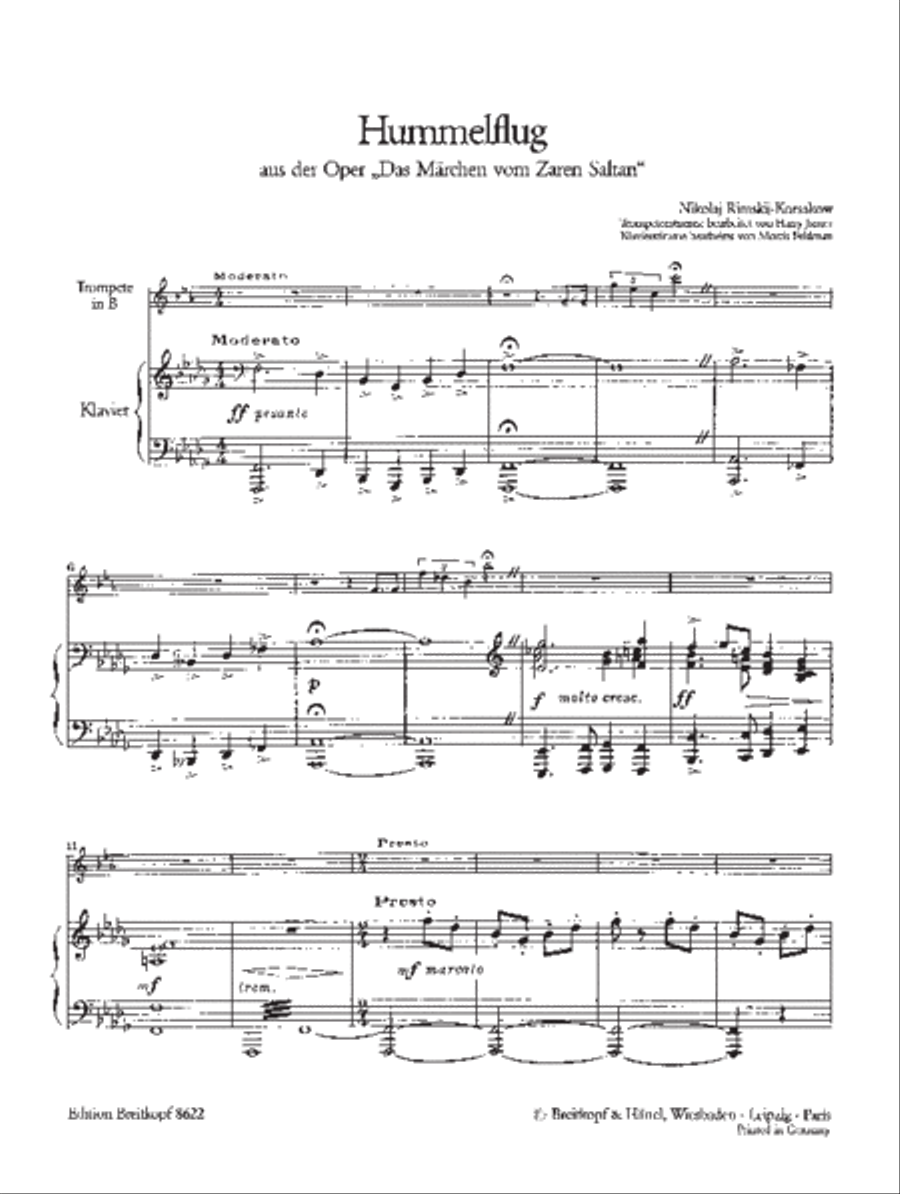 Flight of the Bumblebee Trumpet Solo scores gallery preview page 2