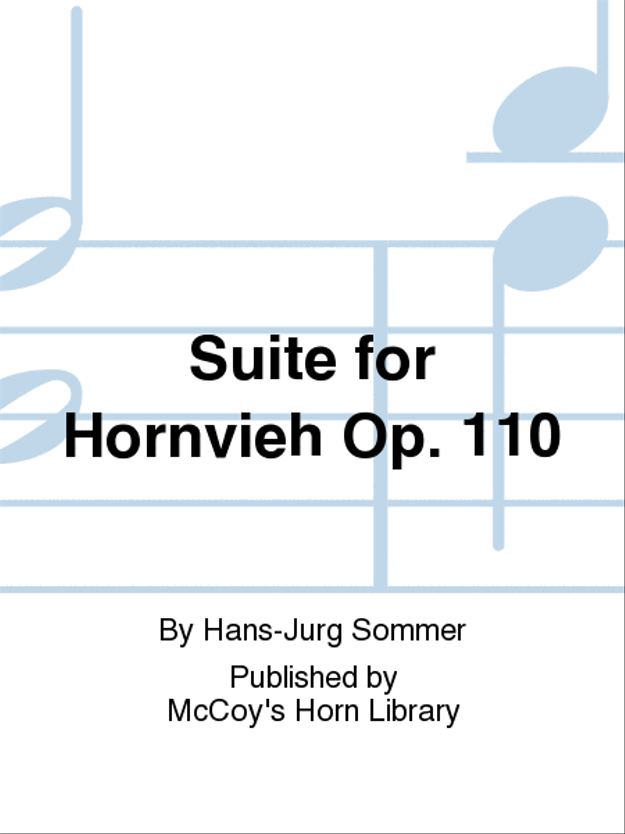 Suite for Hornvieh Op. 110 Horn scores gallery preview page 1