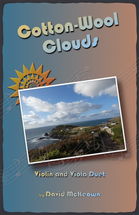 Book cover for Cotton Wool Clouds for Violin and Viola Duet