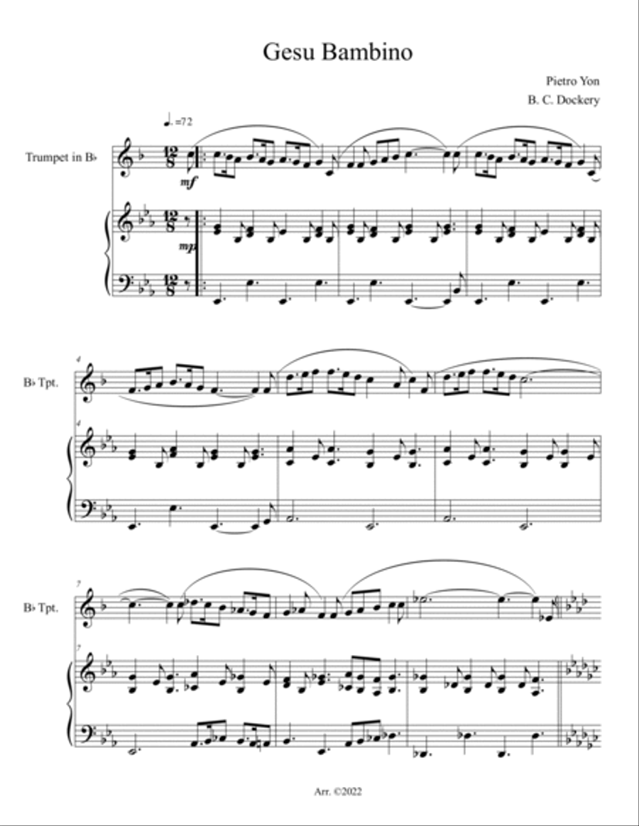 10 Christmas Solos for Trumpet with Piano Accompaniment (Vol. 4) 10 Christmas Solos for Trumpet with Piano Accompaniment (Vol. 4) B-Flat Trumpet scores gallery preview page 6