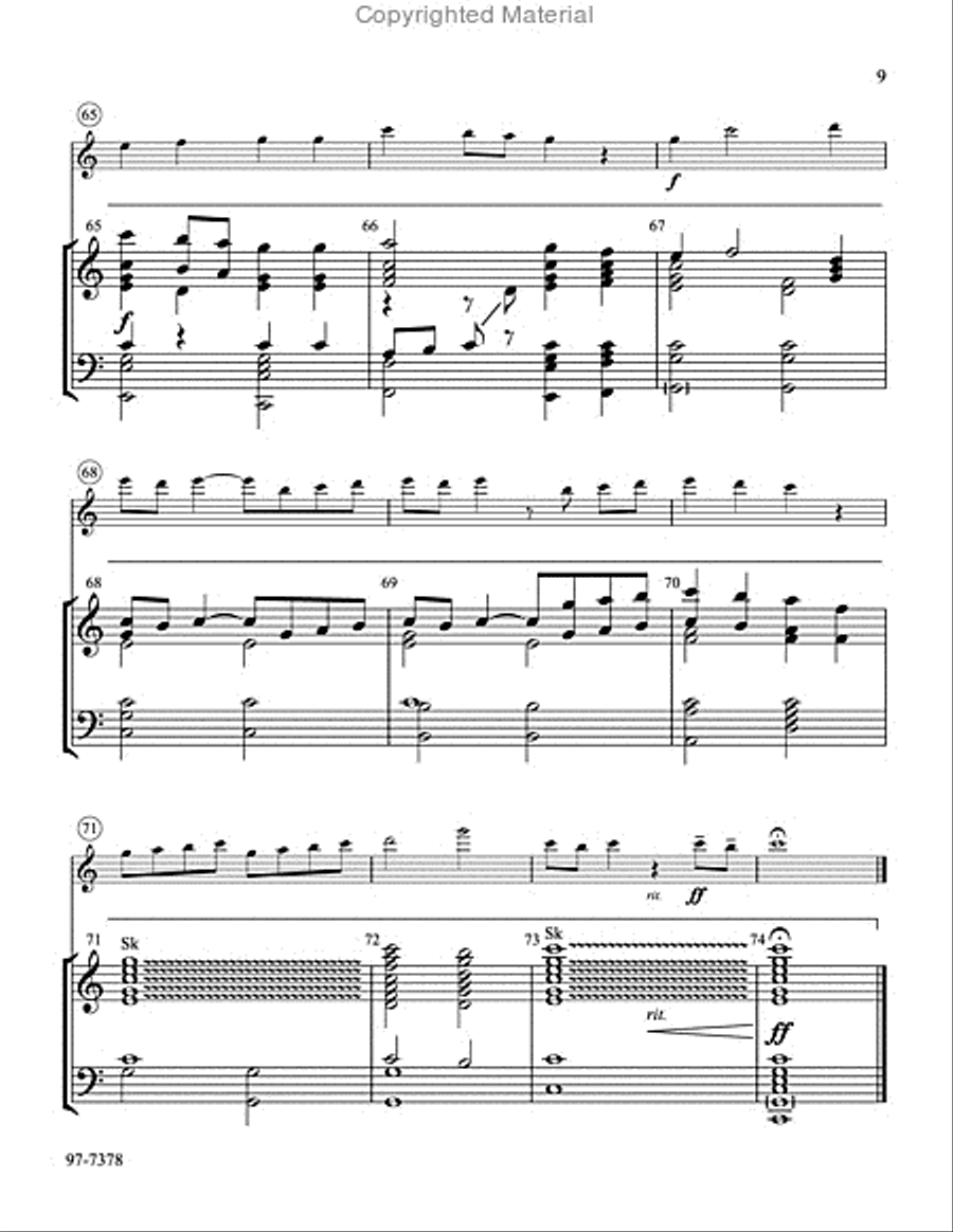 Lord, Take My Hand and Lead Me (Behnke) Handbell Choir scores gallery preview page 8