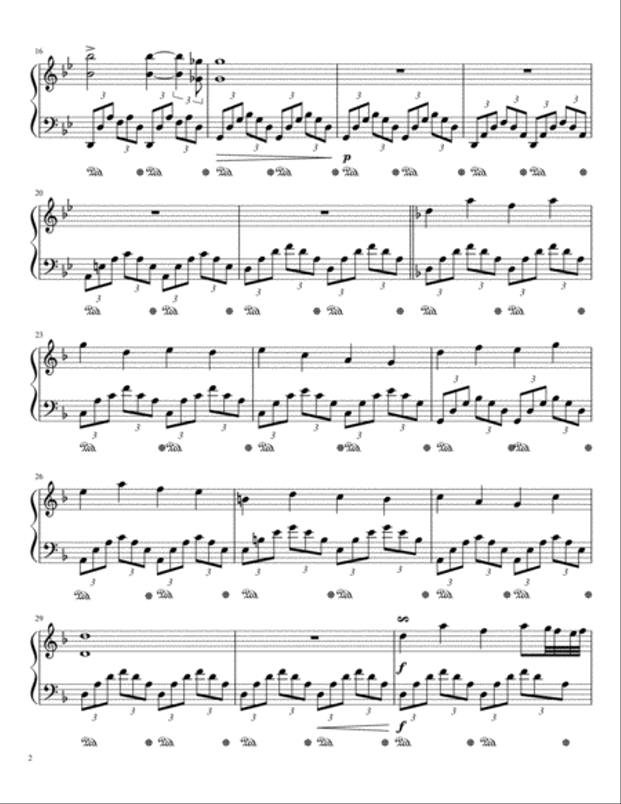 Nocturne No. 1 in G minor, Op. 3 Piano Solo scores gallery preview page 2
