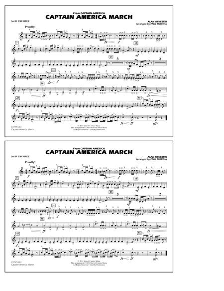 Captain America March - 3rd Bb Trumpet