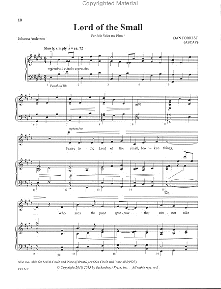 Sacred Solos of Dan Forrest - medium voice Medium Voice scores gallery preview page 4