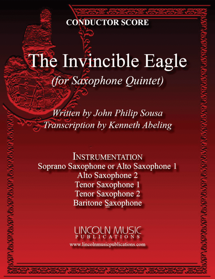 March - The Invincible Eagle (for Saxophone Quintet SATTB or AATTB) image number null