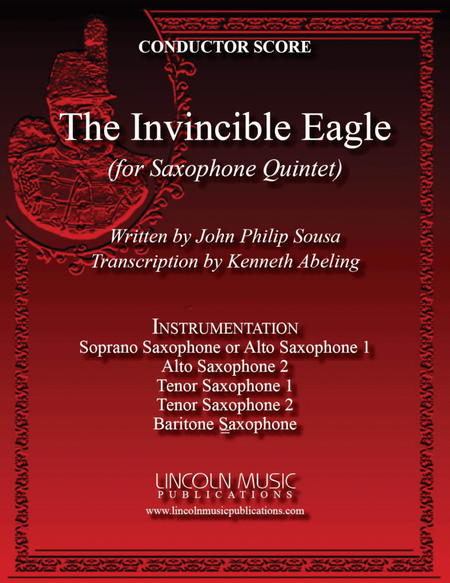 March - The Invincible Eagle (for Saxophone Quintet SATTB or AATTB) image number null