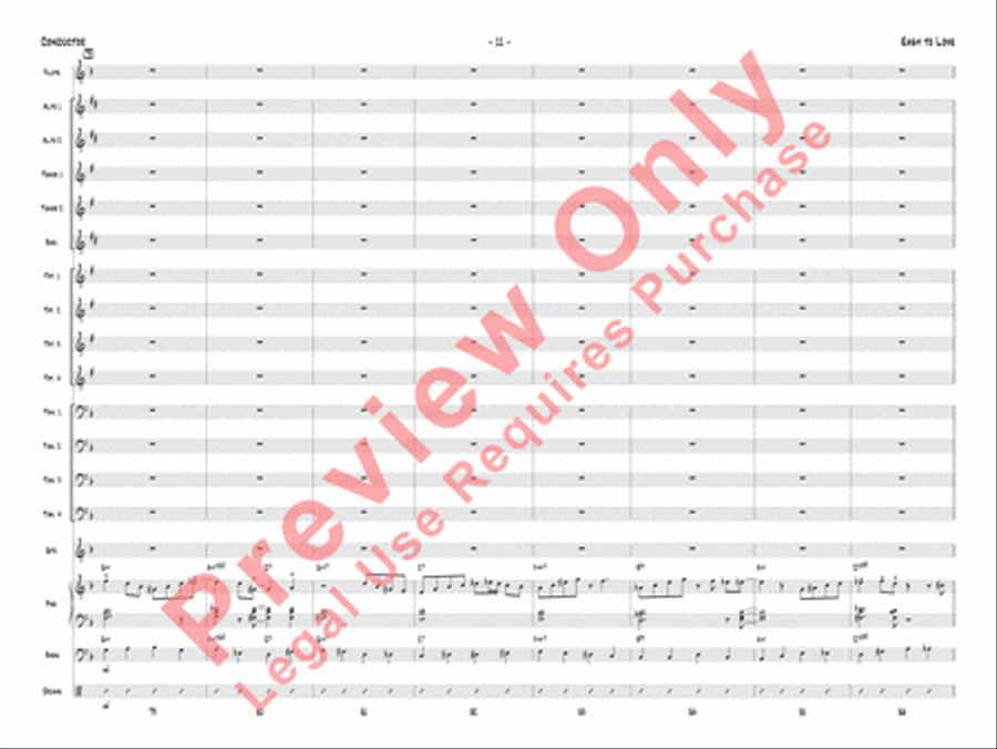 Easy to Love Jazz Ensemble scores gallery preview page 14