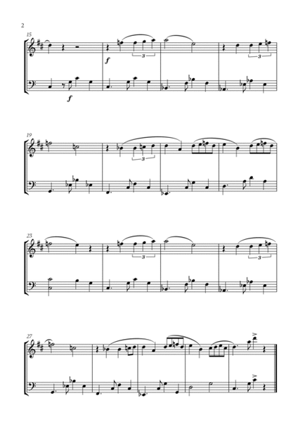 Carlos Gardel - Por Una Cabeza for Clarinet and Trombone image number null