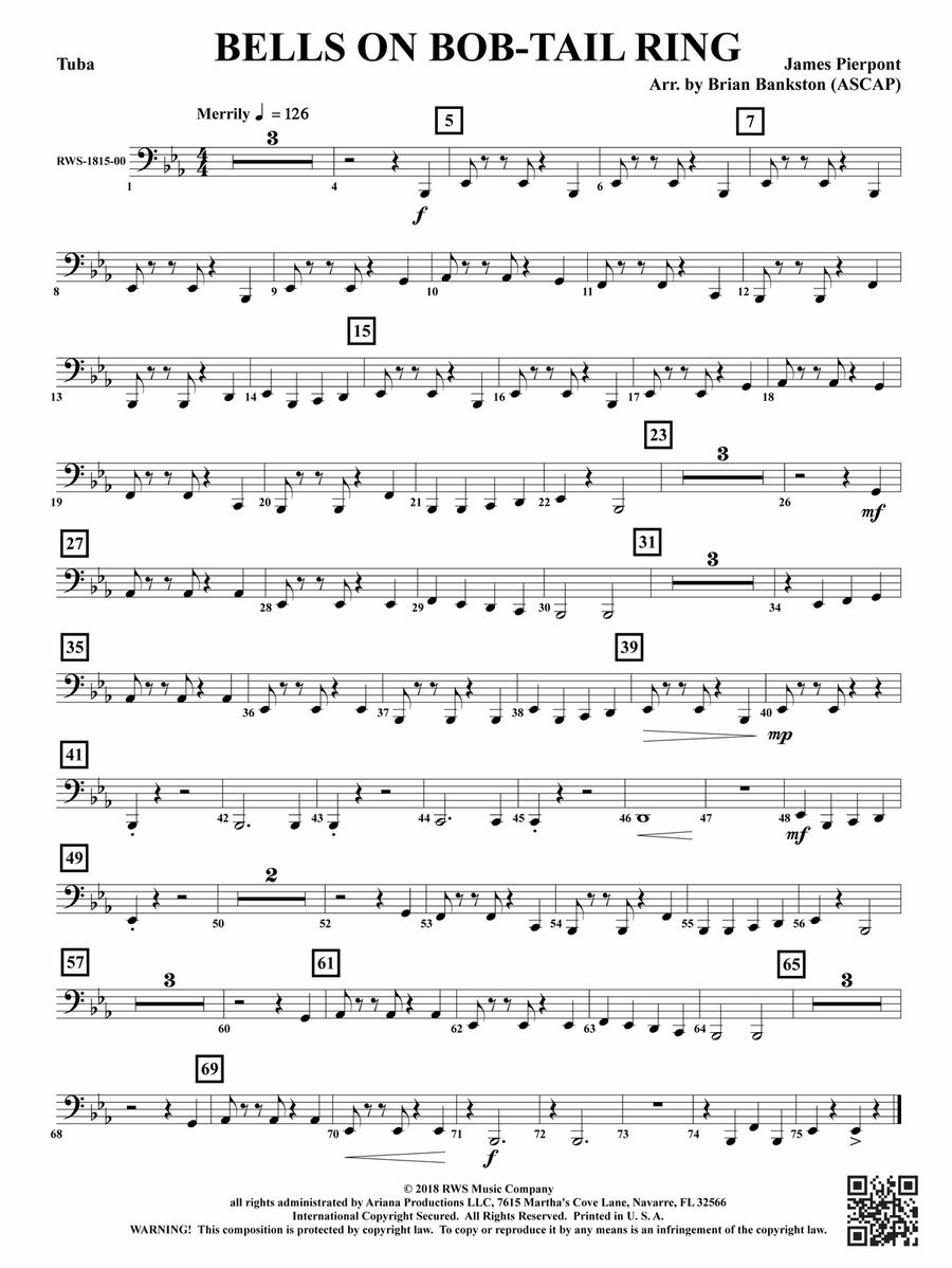 Bells on Bob-Tail Ring: Tuba Tuba scores gallery preview page 1