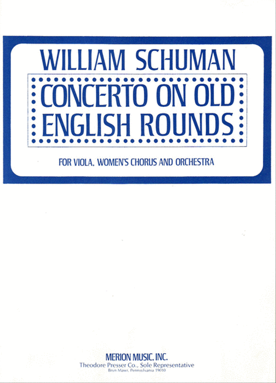 Concerto on Old English Rounds Orchestra scores gallery preview page 1