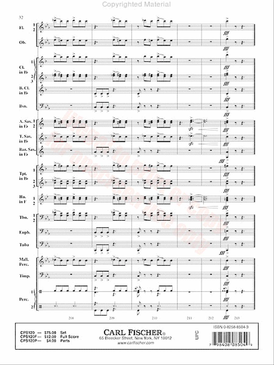 Instinct Concert Band scores gallery preview page 33