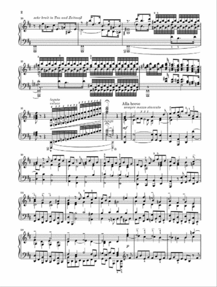 Prelude And Fugue D Major BWV 998 Piano Solo scores gallery preview page 3