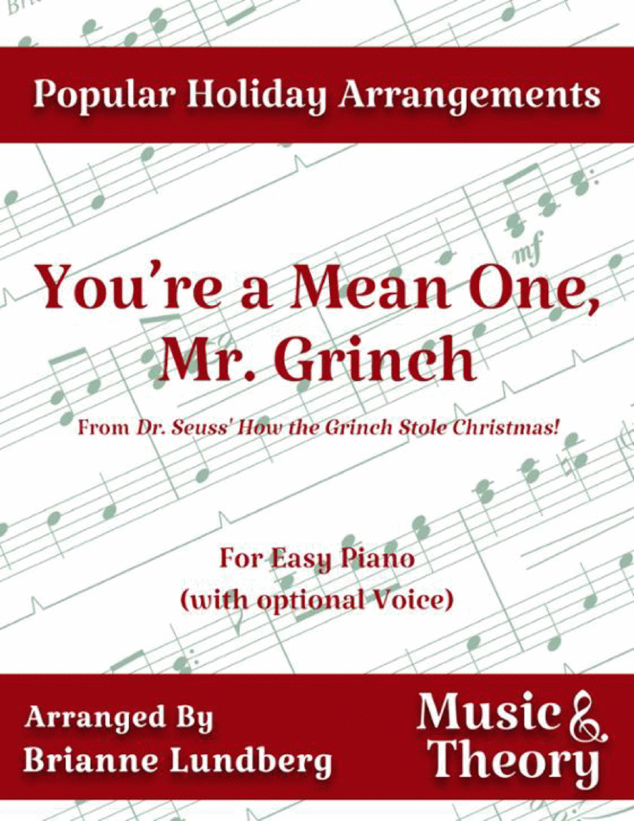 You're A Mean One, Mr. Grinch Voice scores gallery preview page 1