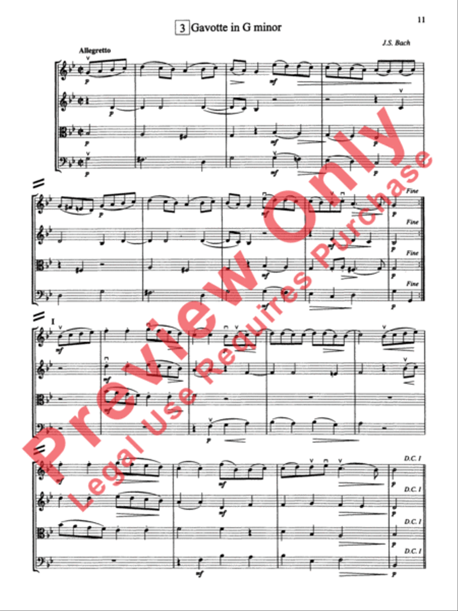 String Quartets for Beginning Ensembles, Volume 3 String Quartet scores gallery preview page 12