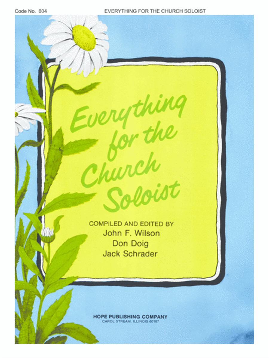 Everything for the Church Soloist-Digital Download Voice Solo scores gallery preview page 1