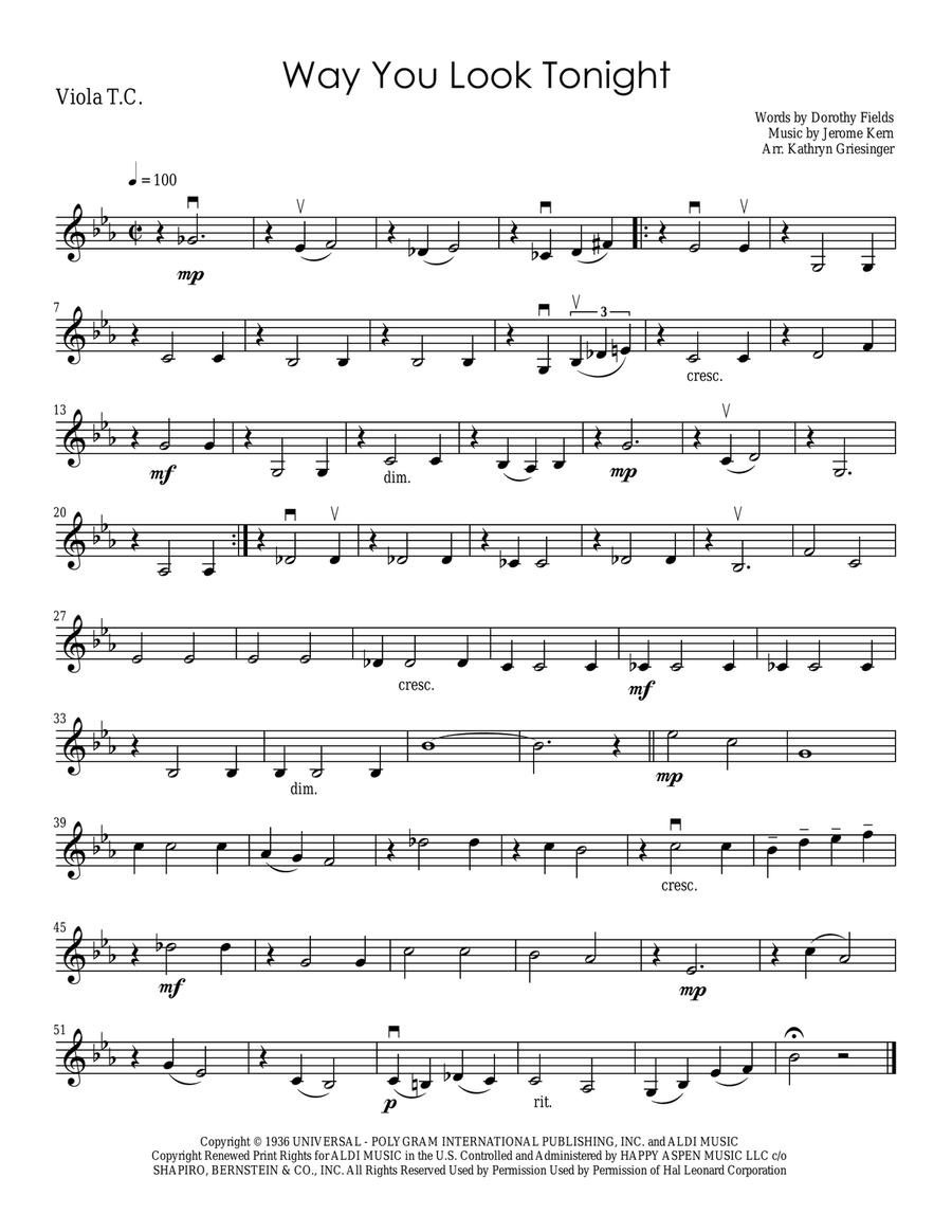 The Way You Look Tonight The Way You Look Tonight String Quartet scores gallery preview page 4