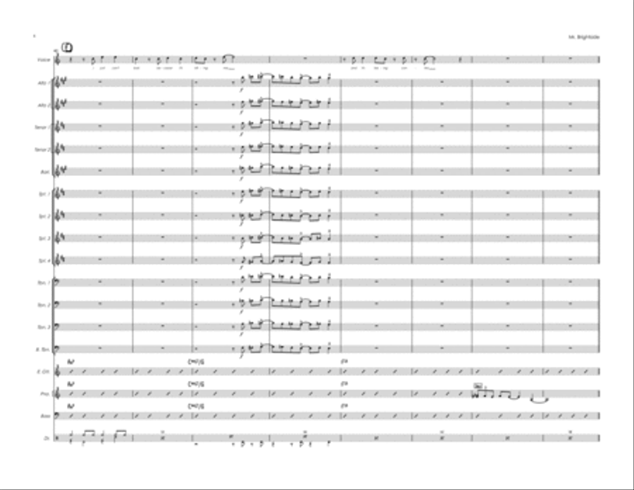 Mr. Brightside Jazz Ensemble scores gallery preview page 6