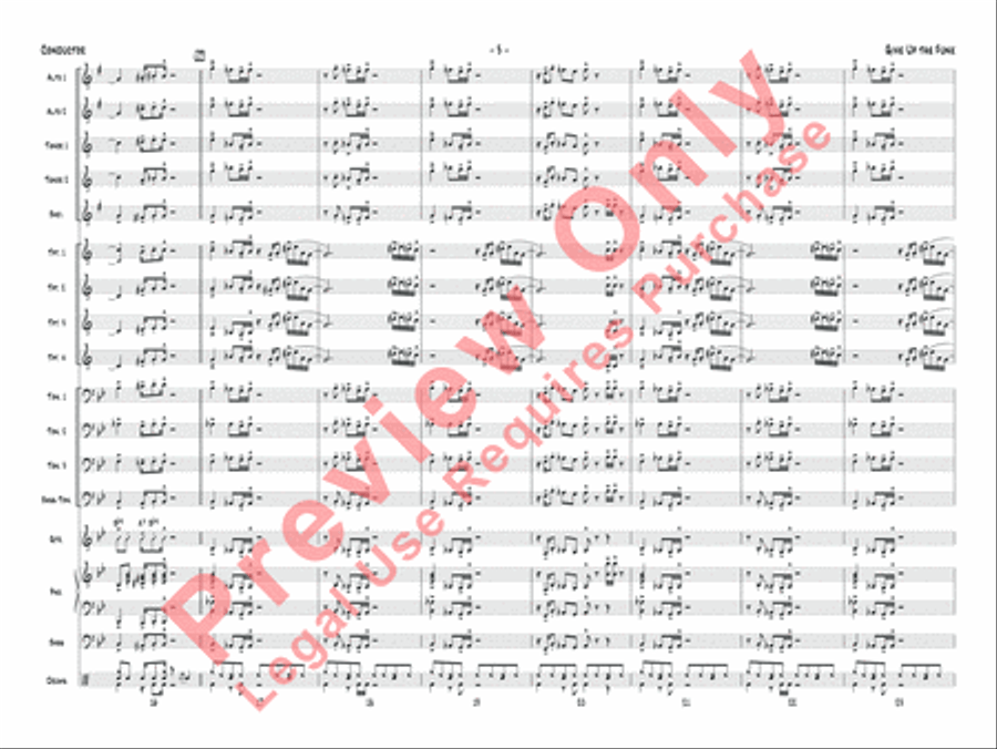 Give Up the Funk Jazz Ensemble scores gallery preview page 6