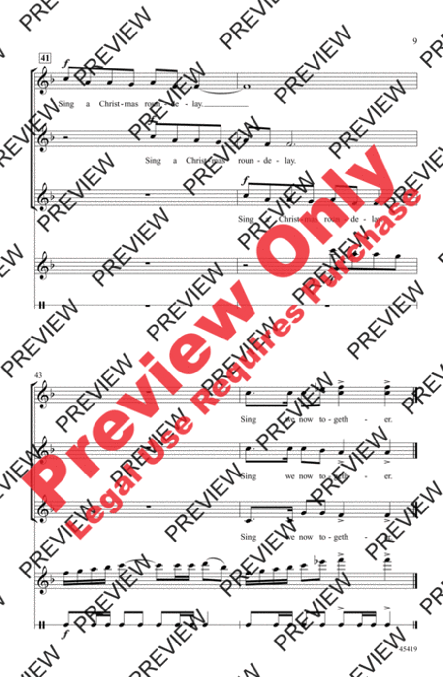 A Christmas Roundelay A Christmas Roundelay Women's Choir scores gallery preview page 9