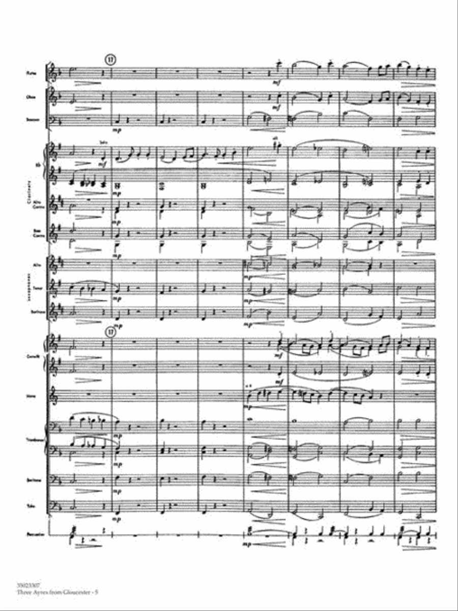 Three Ayres from Gloucester Concert Band scores gallery preview page 7