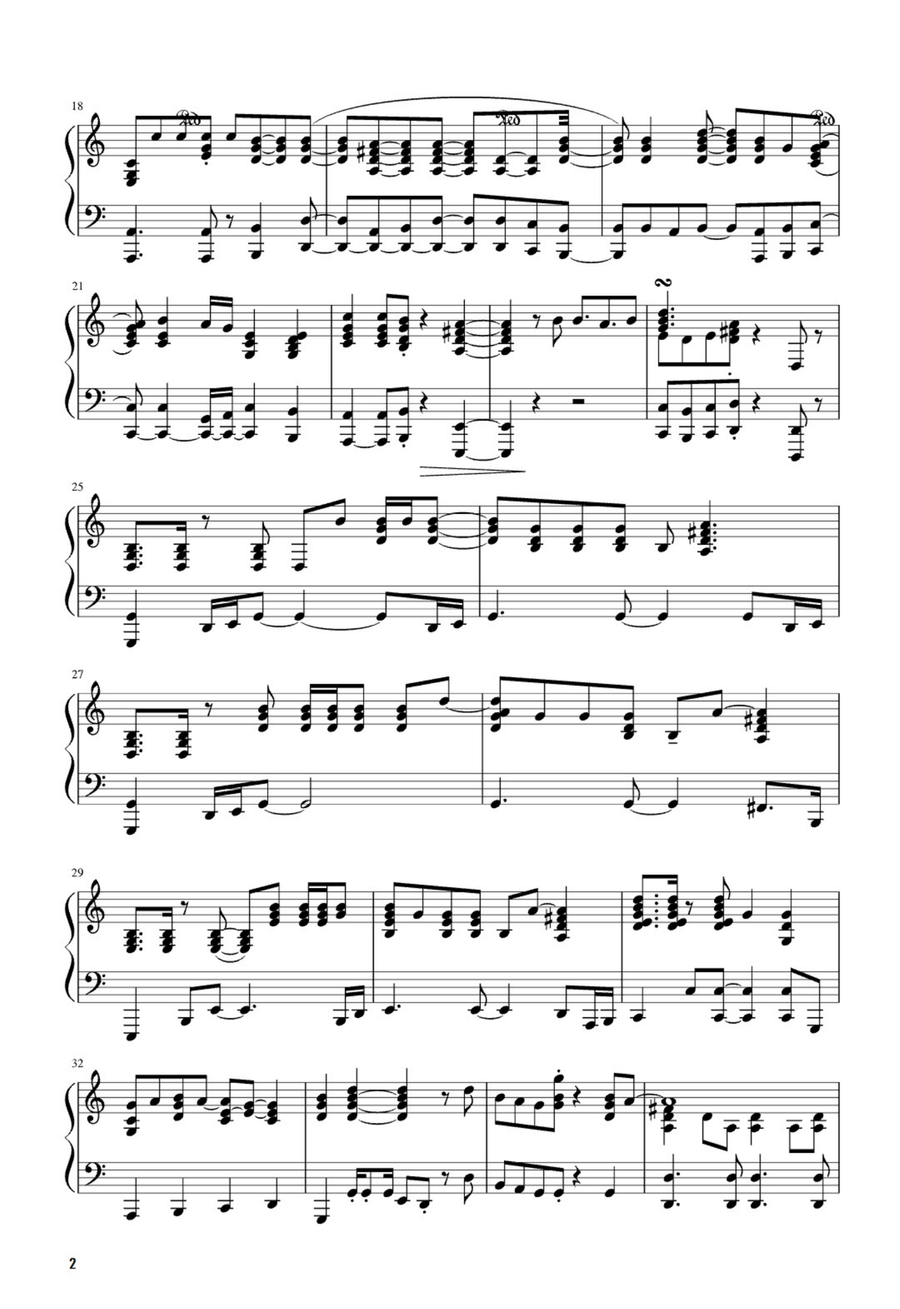 I Wanna Dance With Somebody Easy Piano scores gallery preview page 2