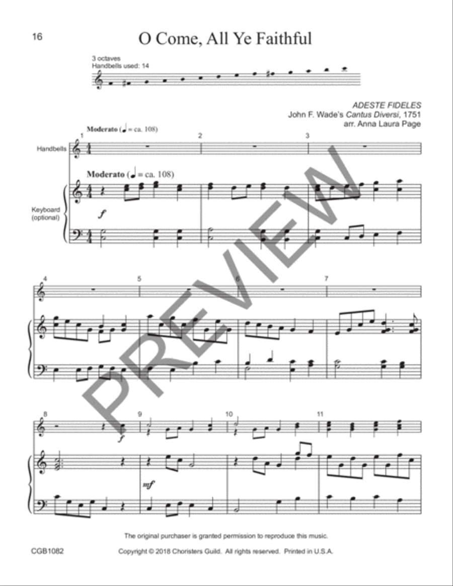Glory in the Highest Handbell Choir scores gallery preview page 6