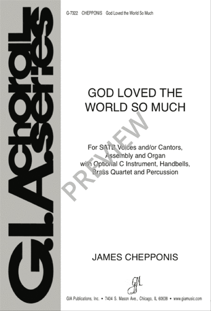 God Loved the World So Much 4-Part scores gallery preview page 1