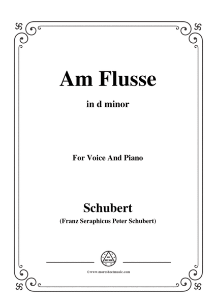 Schubert-Am Flusse (By the River),D.160,in d minor,for Voice&Piano image number null