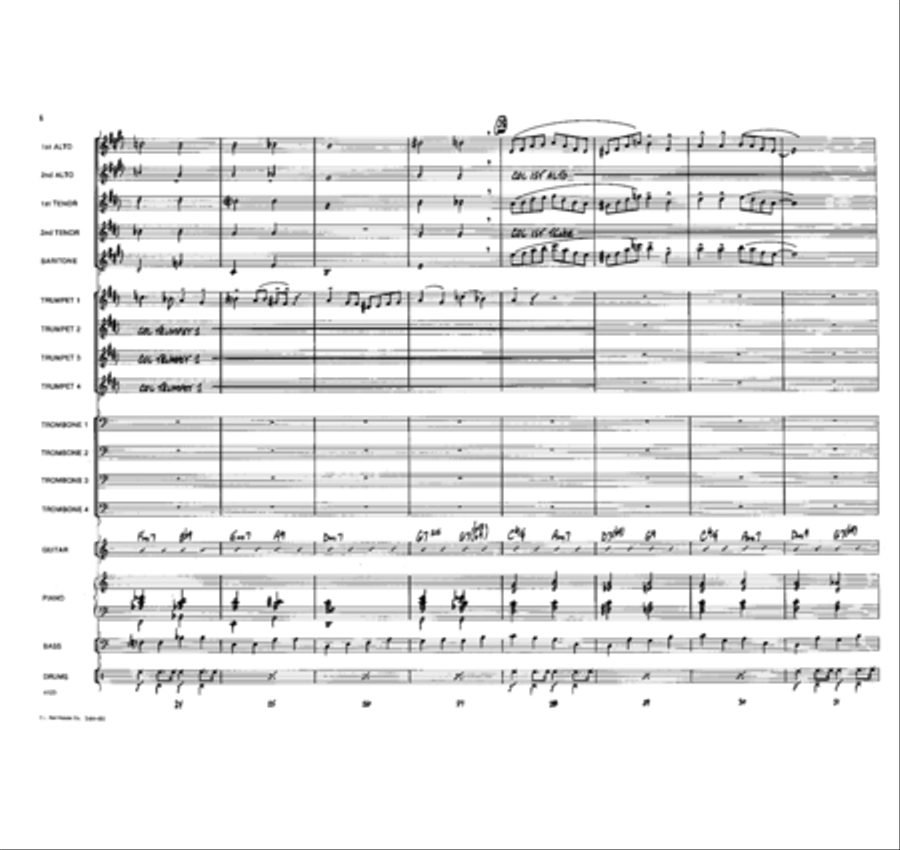 One For Woody Jazz Ensemble scores gallery preview page 5