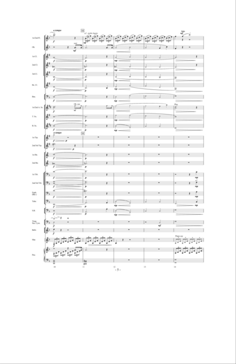 Moonlight Sonata Concert Band scores gallery preview page 4
