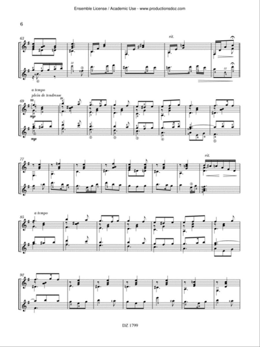 Alter Ego Classical Guitar scores gallery preview page 6