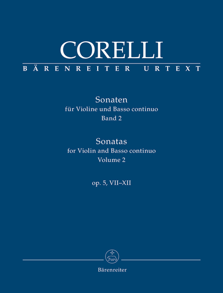 Sonatas for Violin and Basso continuo op. 5, VII-XII (Volume 2)