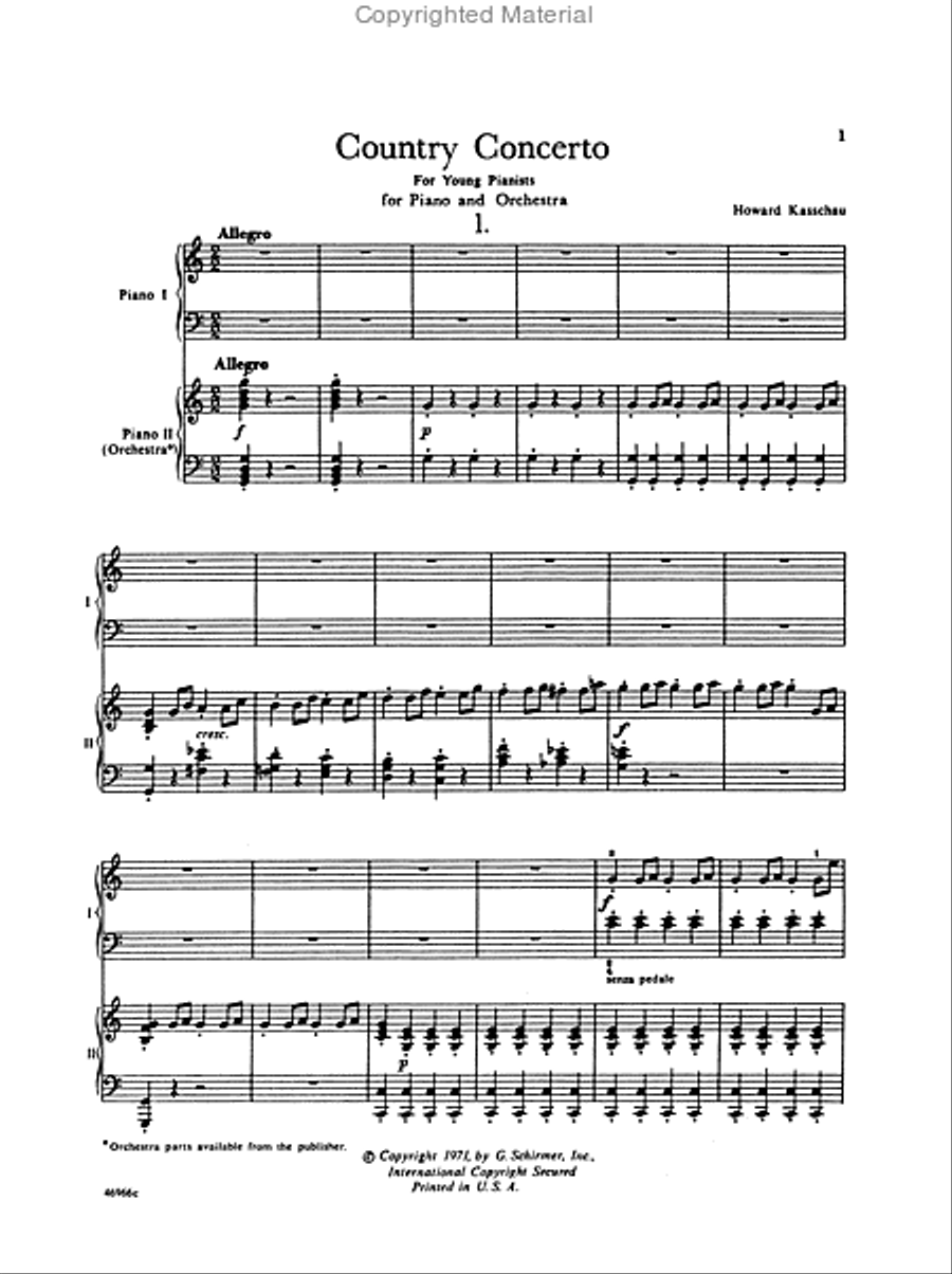 Country Concerto for Young Pianists (set) Piano scores gallery preview page 4