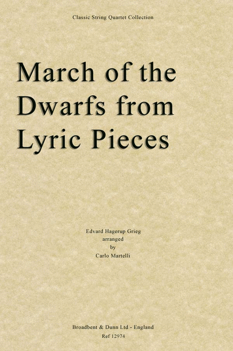 March of the Dwarfs from Lyric Pieces
