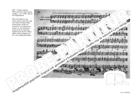 Chorale preludes. Compact practical organ school (Andreas Sabelon, Choralvorspiele: Kleine practische Orgelschule (1822))