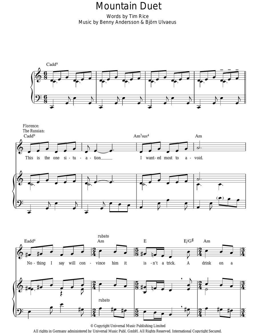 Mountain Duet Mountain Duet Guitar scores gallery preview page 1