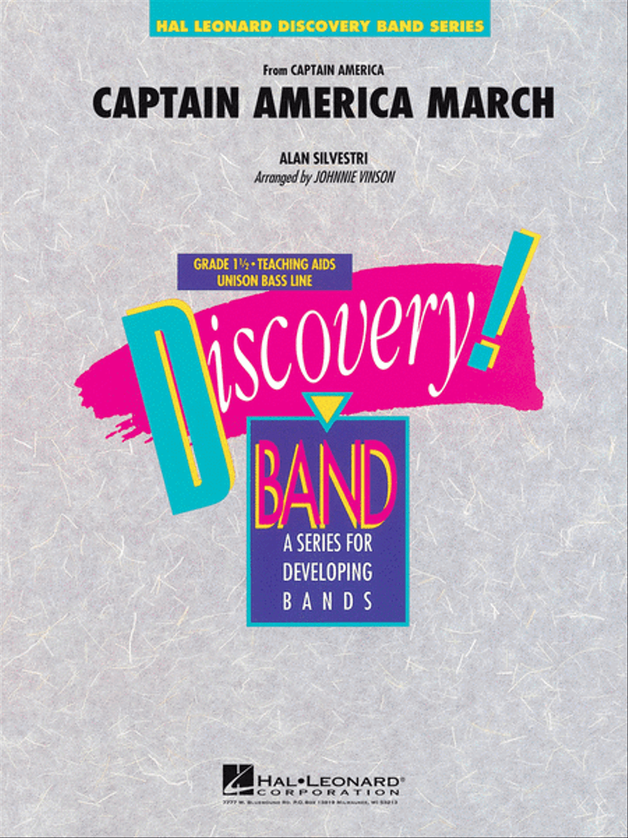 Captain America March Concert Band scores gallery preview page 1