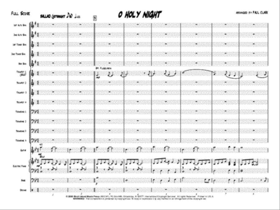 O Holy Night Jazz Ensemble scores gallery preview page 2
