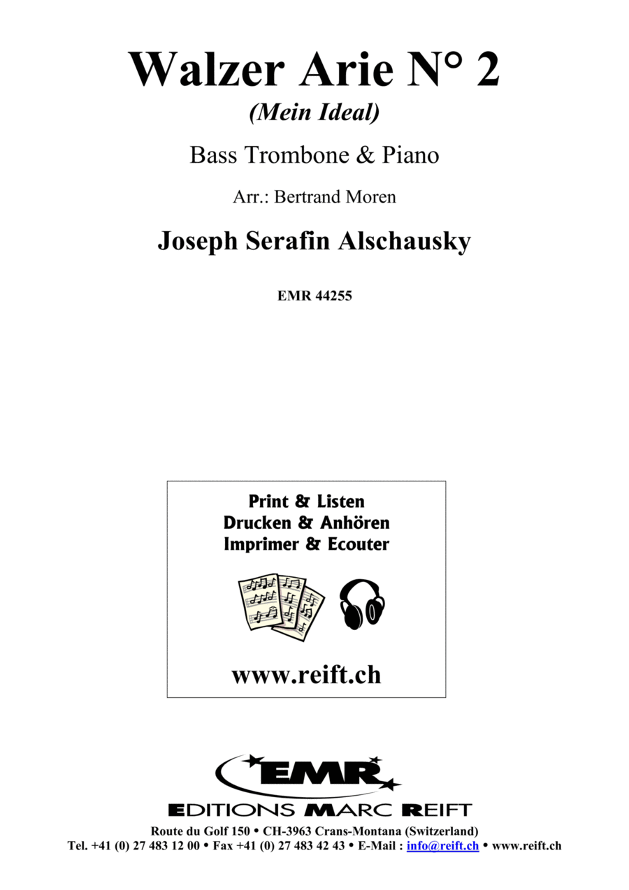 Walzer Arie No. 2 Walzer Arie No. 2 Trombone scores gallery preview page 1