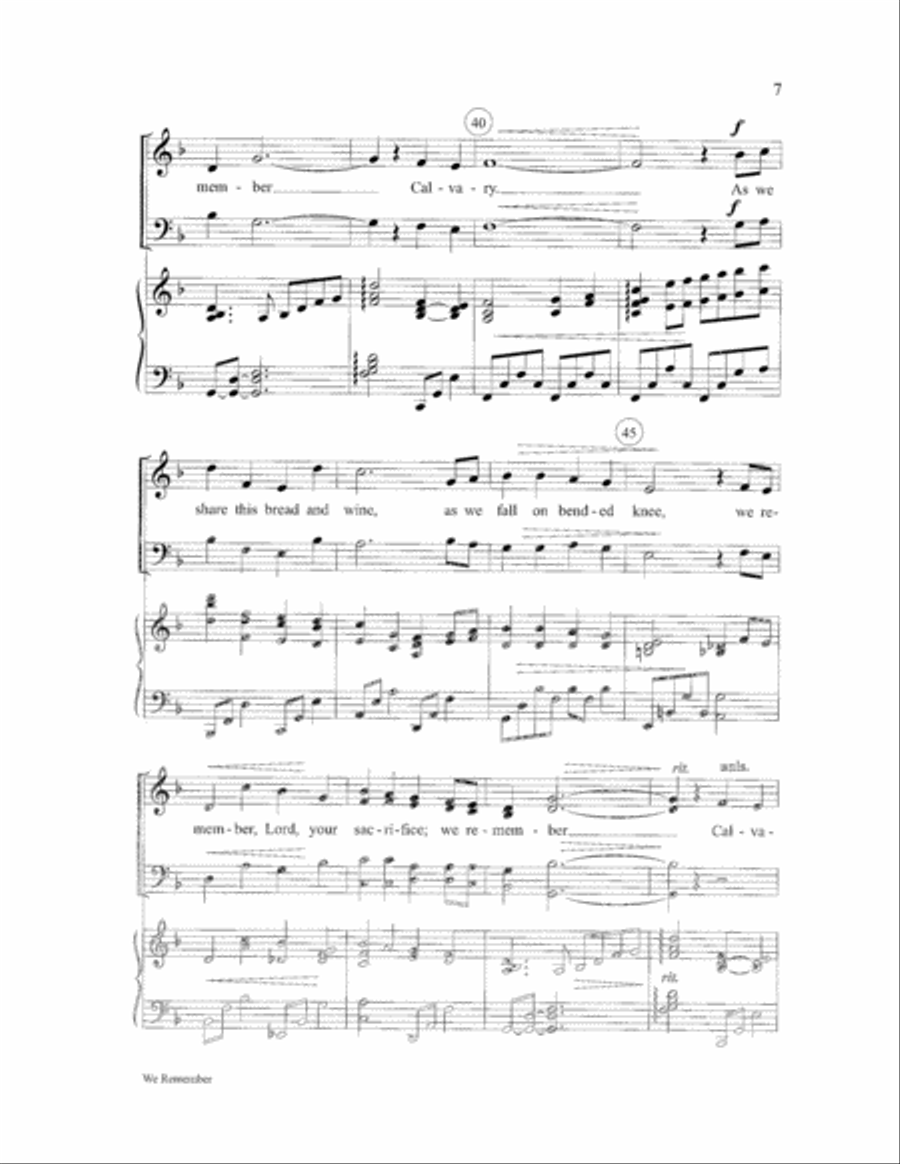 We Remember 4-Part scores gallery preview page 7