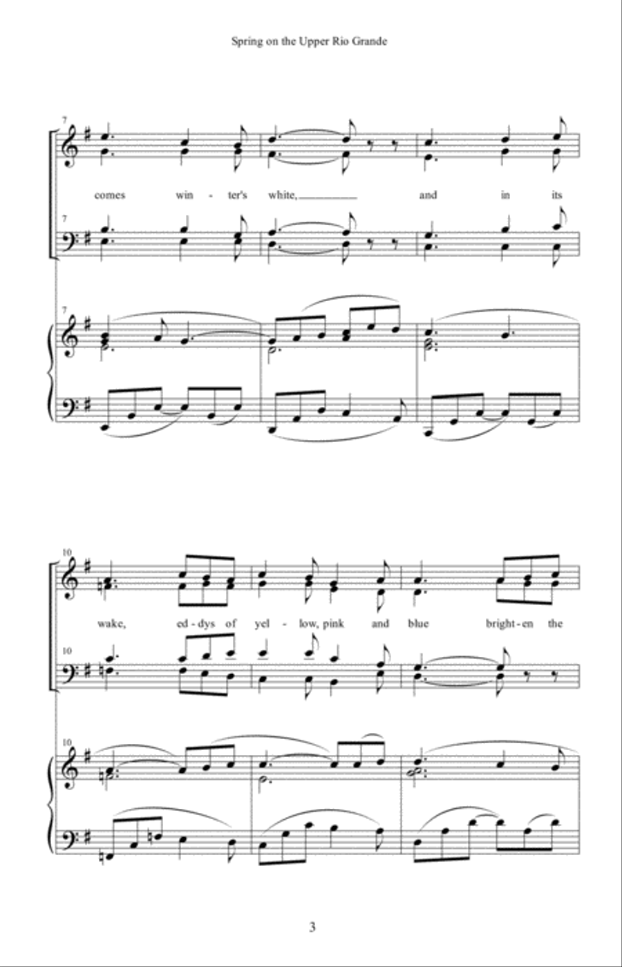 Spring on the Upper Rio Grande 4-Part scores gallery preview page 3
