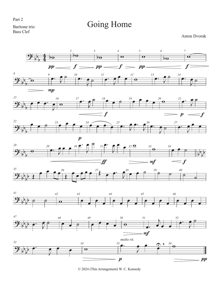 Going Home Brass Ensemble scores gallery preview page 5