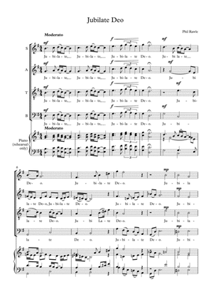 Jubilate Deo - SATB (a cappella)