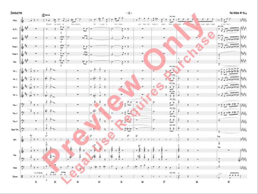 No Moon at All Jazz Ensemble scores gallery preview page 14