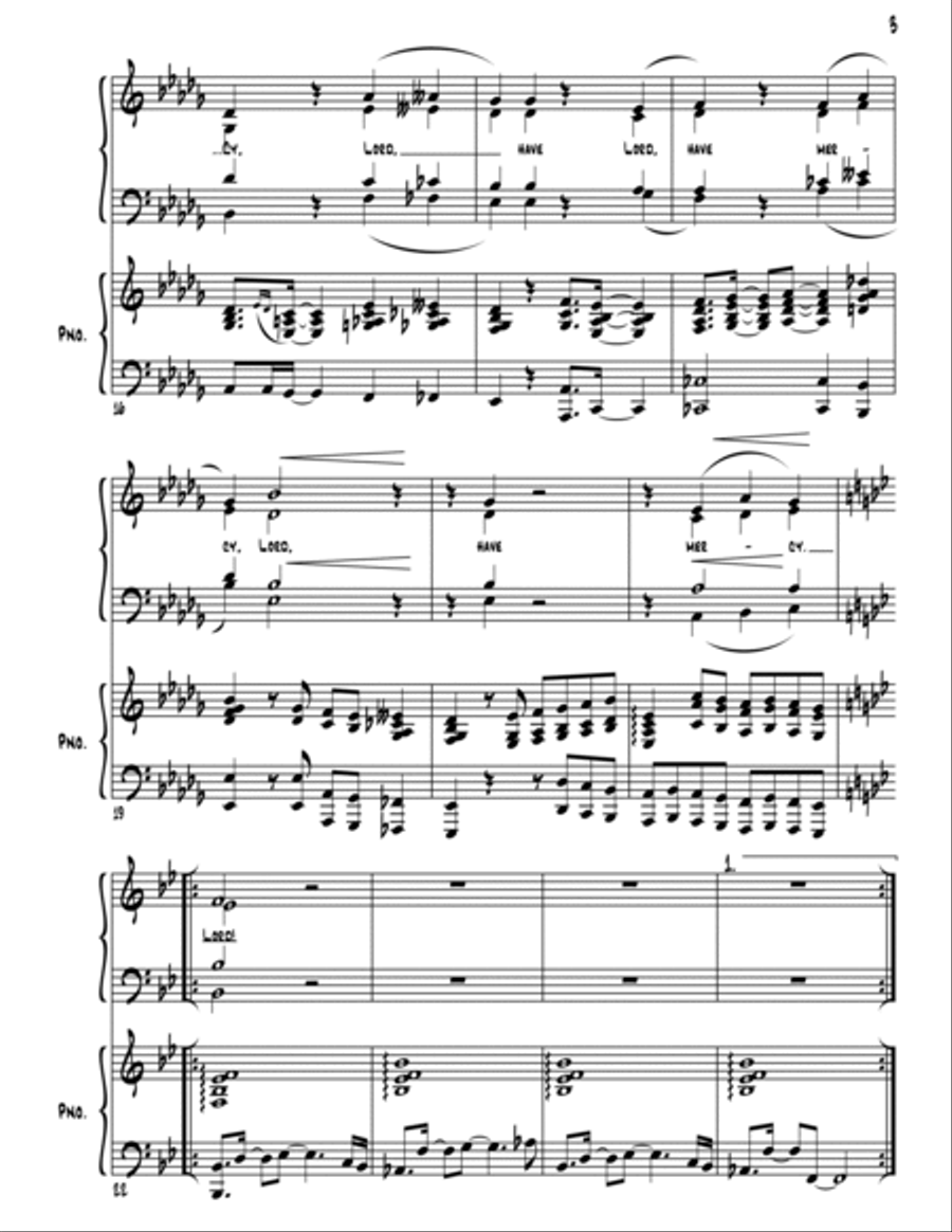 Lord have mercy Lord have mercy 4-Part scores gallery preview page 4