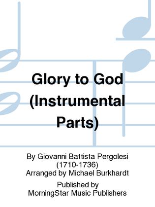 Book cover for Glory to God (Instrumental Parts)