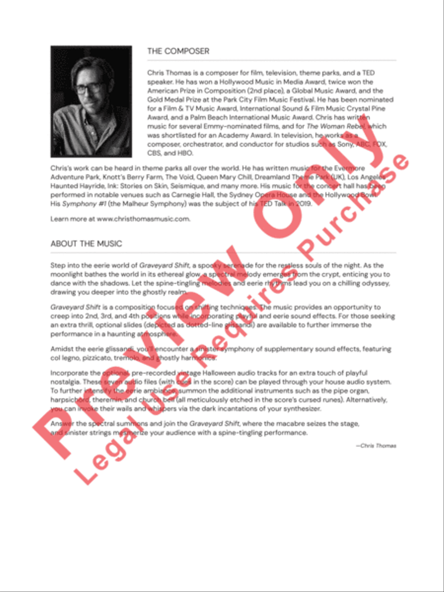 Graveyard Shift String Orchestra scores gallery preview page 3