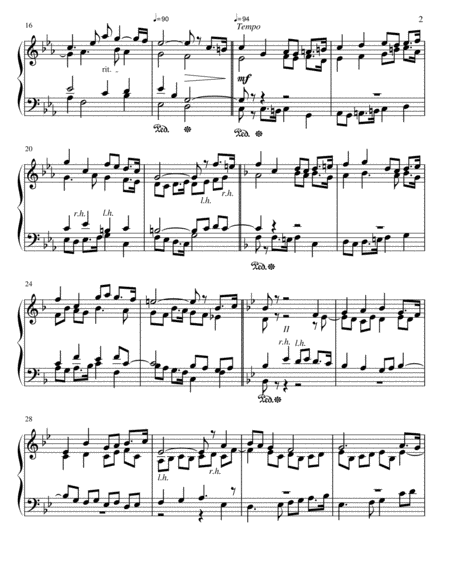 Processional March in Eb Major for Piano image number null