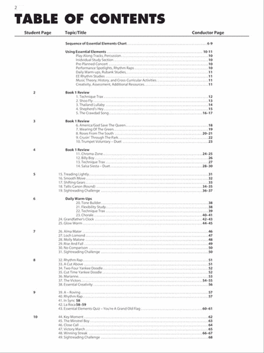 Essential Elements for Band – Book 2 with Online Resources Concert Band Methods scores gallery preview page 2