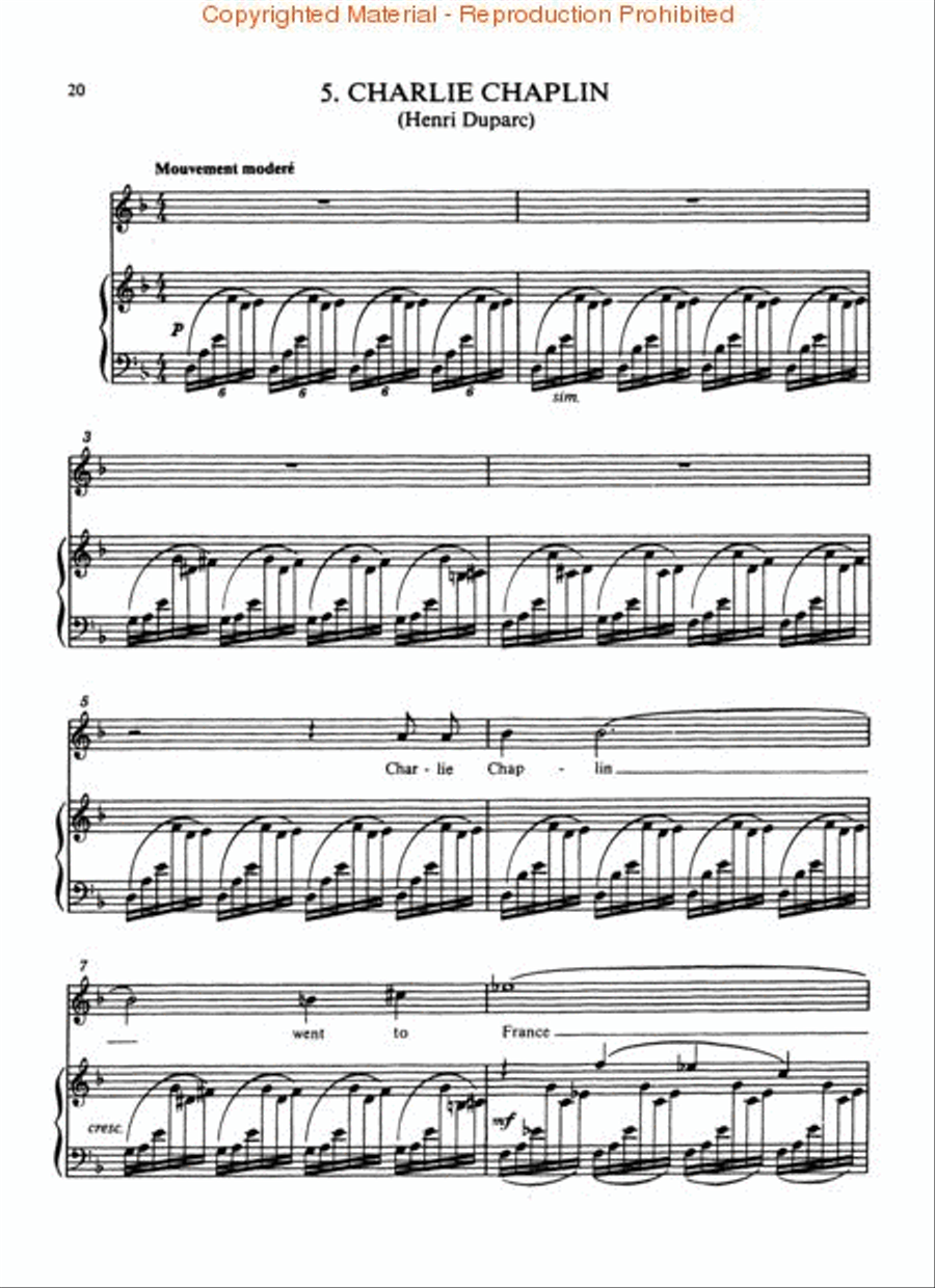 Parodies High Voice scores gallery preview page 4
